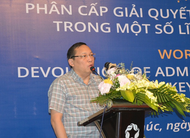 Phân cấp để giảm bớt khâu trung gian, rút ngắn thời gian giải quyết thủ tục hành chính