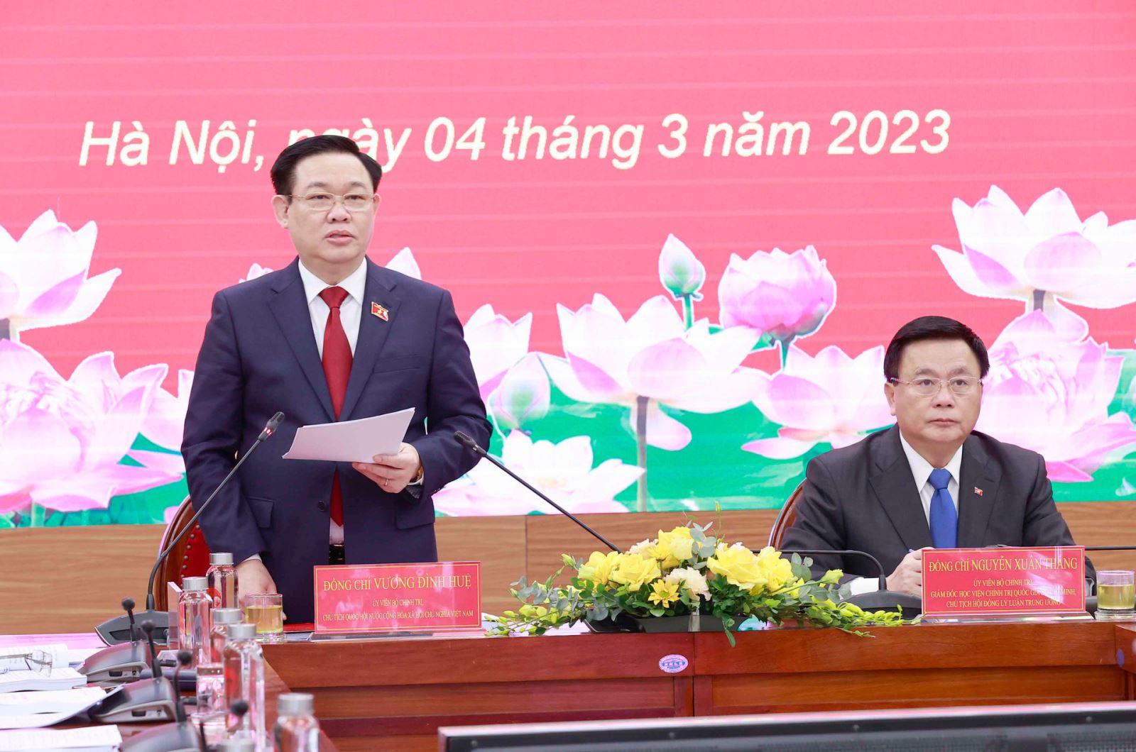 Chủ tịch Quốc hội Vương Đình Huệ chủ trì Tọa đàm góp ý Dự thảo Luật Đất đai (sửa đổi)