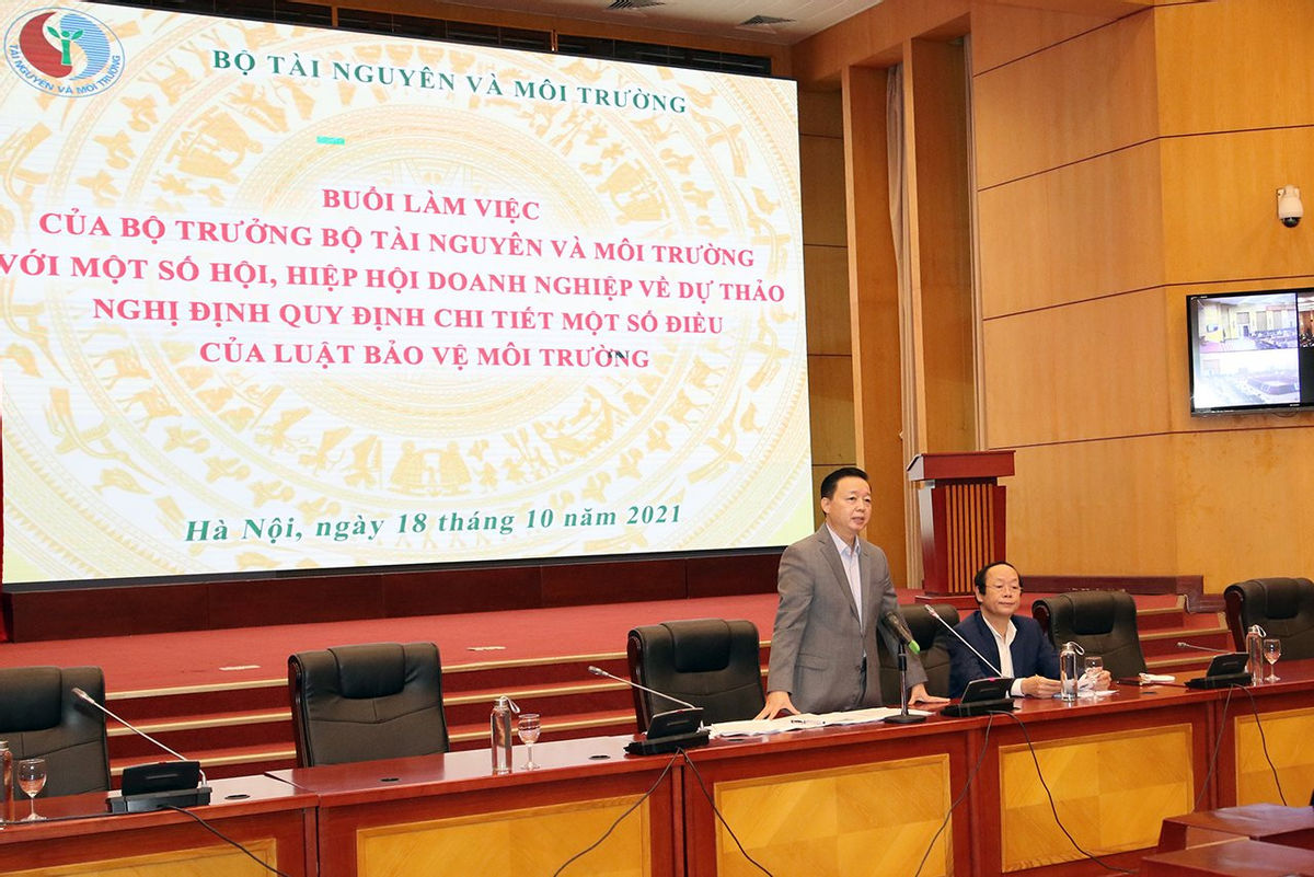 Thống nhất các nội dung trong dự thảo Nghị định Quy định chi tiết một số điều của Luật Bảo vệ môi trường