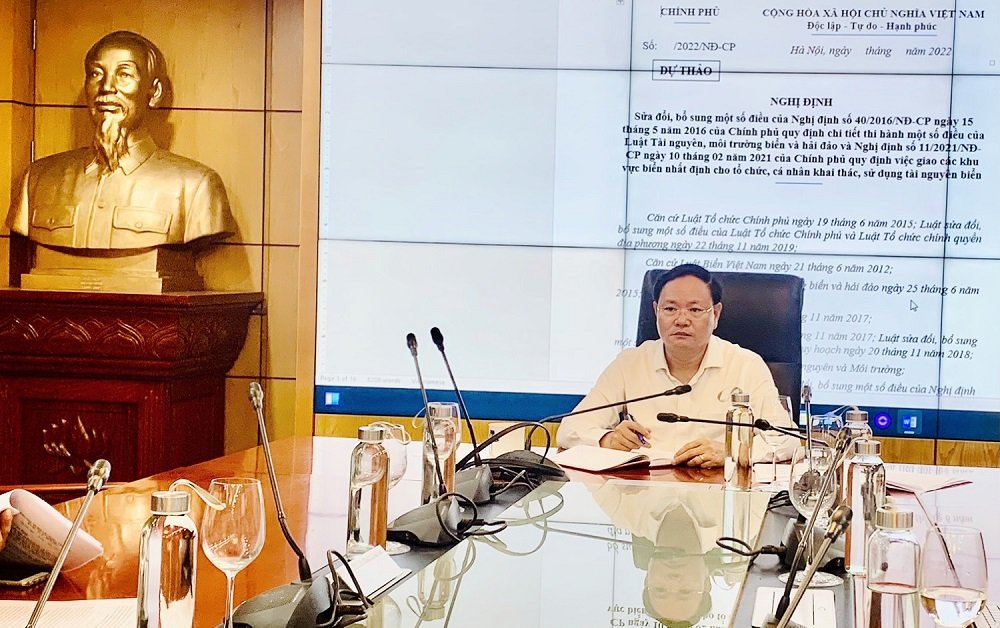 Tiếp tục xây dựng, hoàn thiện dự thảo Nghị định sửa đổi 2 Nghị định quản lý tài nguyên biển