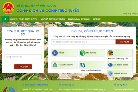 Công bố thủ tục hành chính về lĩnh vực đo đạc, bản đồ và thông tin địa lý thuộc phạm vi chức năng quản lý nhà nước của Bộ Tài nguyên và Môi trường
